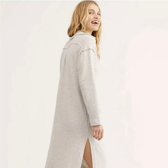 Free People On My Way MIDI Pullover Size XS Gray. - Picture 3 of 11